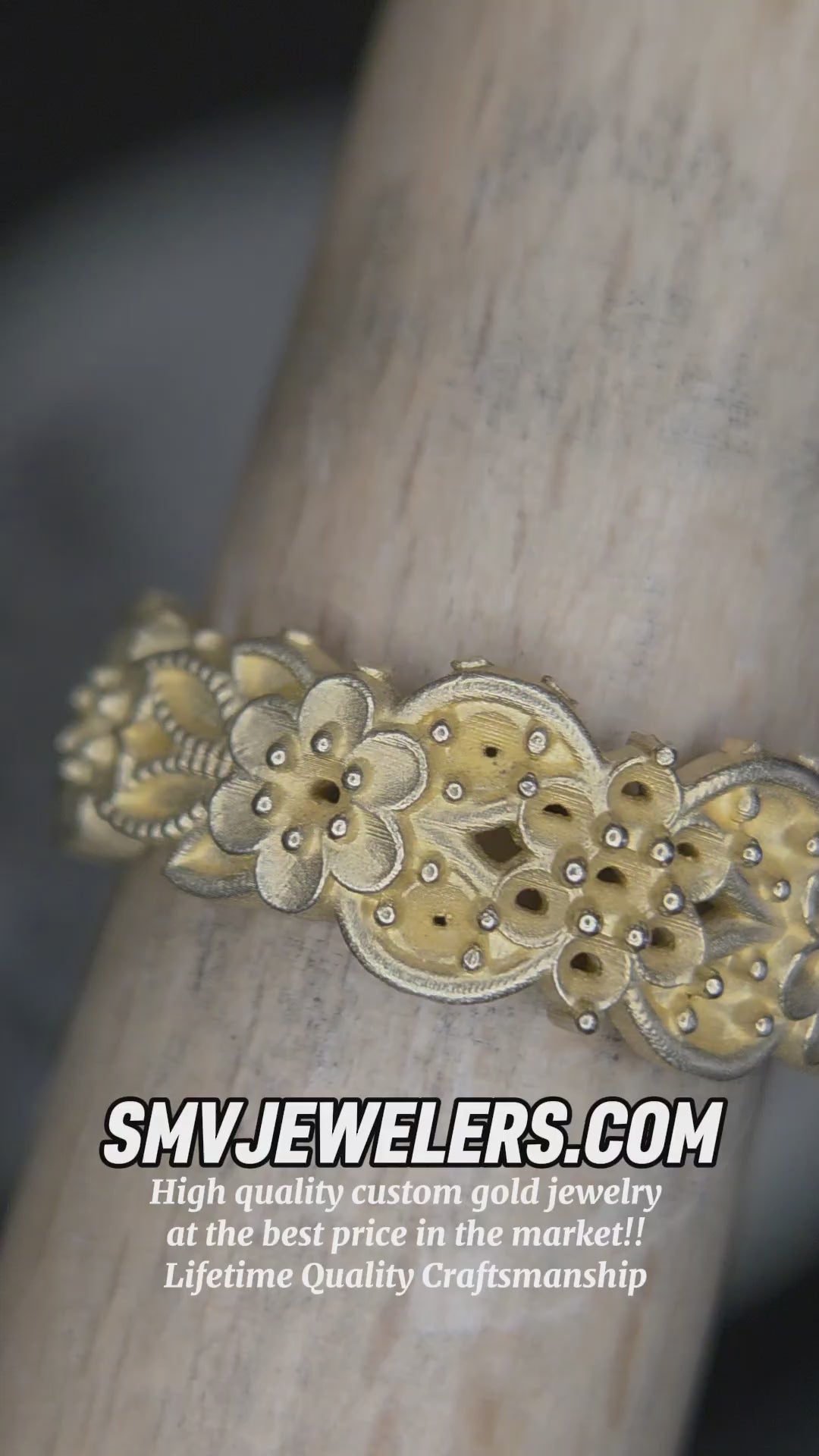 Diamond Cluster Flower Band