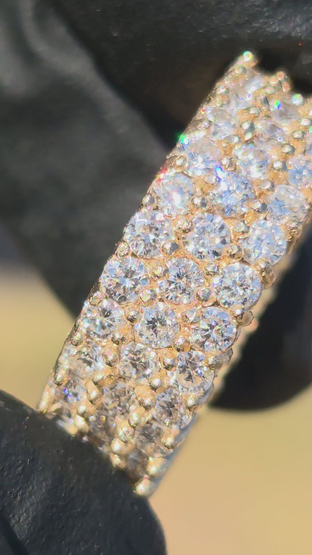 3 Row Diamond Eternity Band
