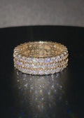3 Row Diamond Eternity Band