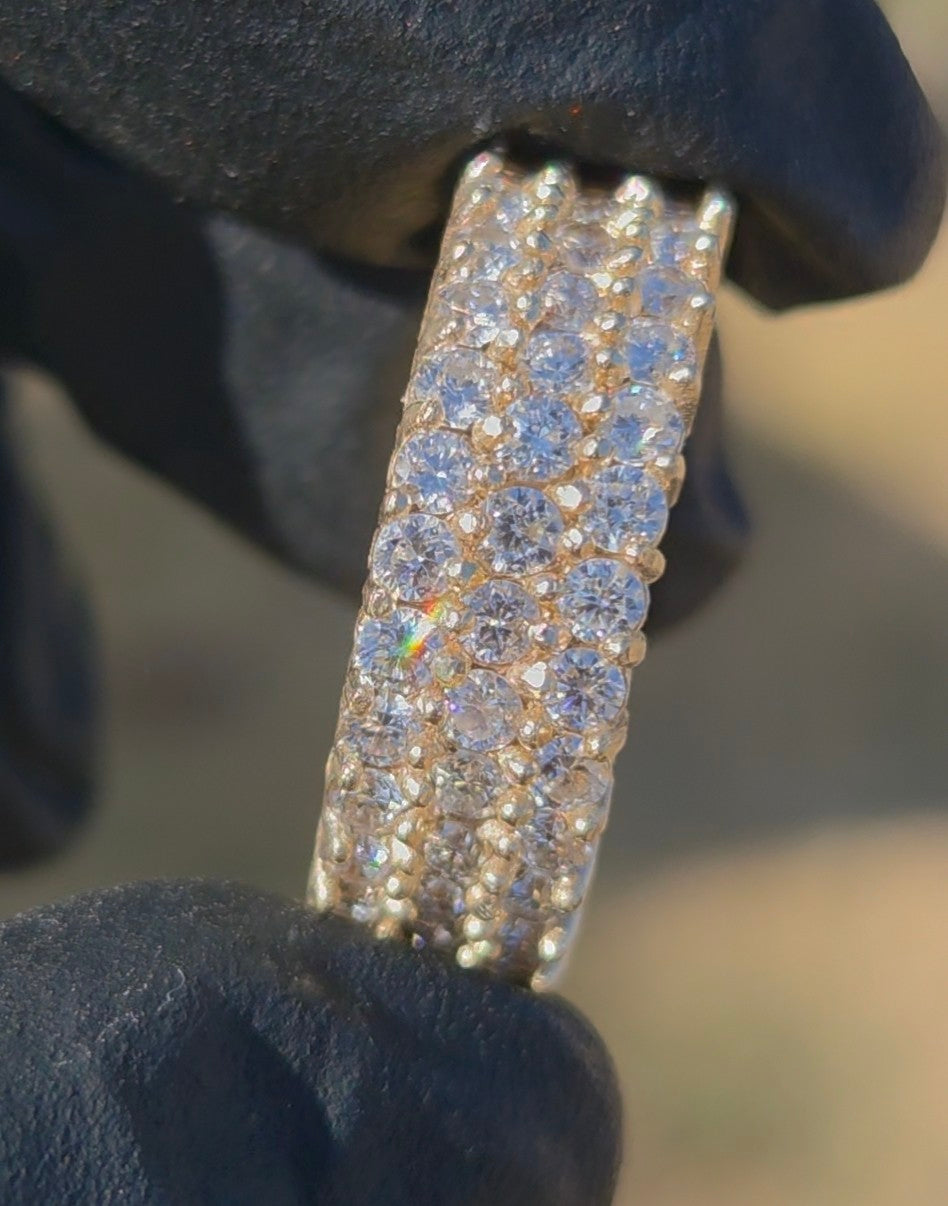 3 Row Diamond Eternity Band